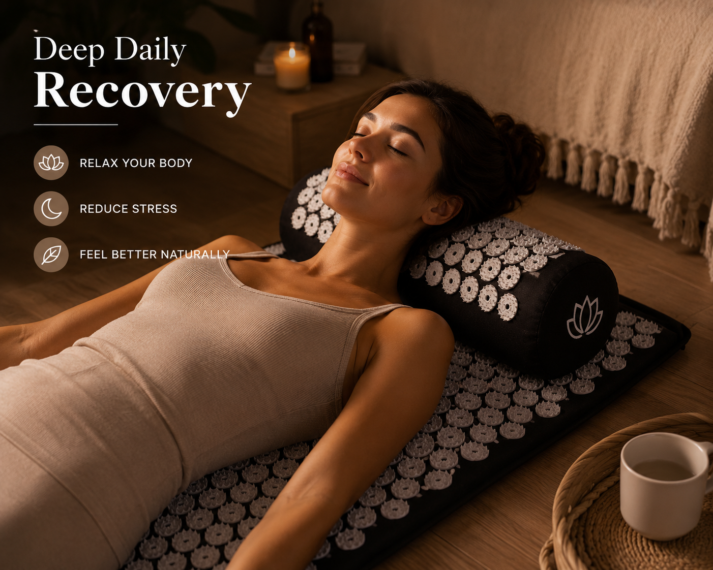 Acupressure Mat for Pain & Stress Relief in Minutes